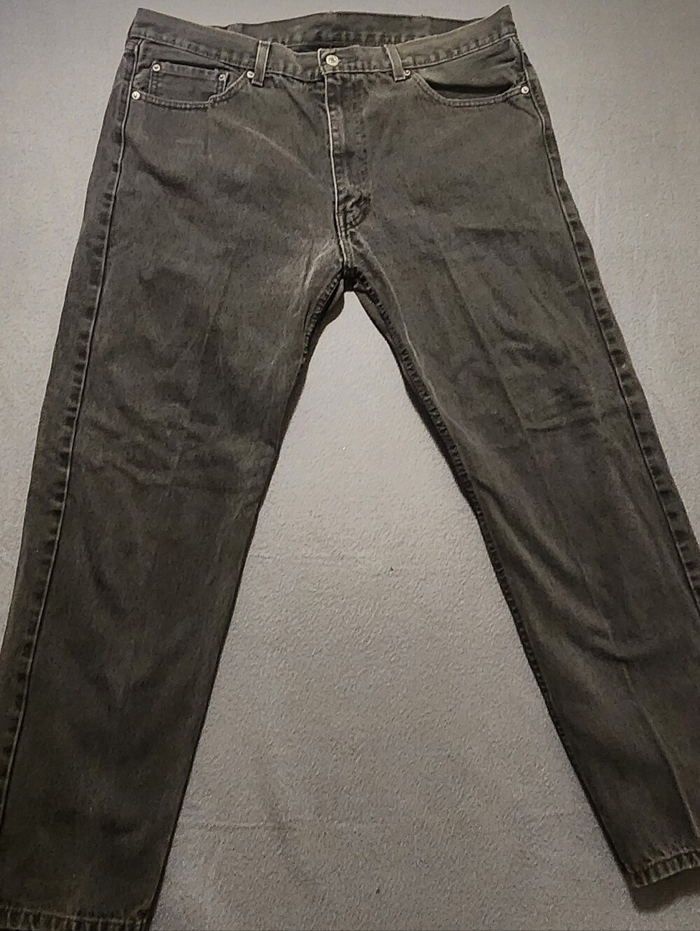 Levis Jeans Mens Size 40x32 Black Straight Leg